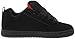 DC mens Court Graffik Casual Skate Shoe, Black/Red, 7.5 US