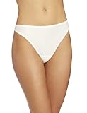 Carnival Women's Microfiber Thong, Ivory, Large