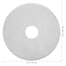 FRCOLOR 17-inch White Floor Buffer Pad Reusable Floor Cleaning and Polishing Pad Sturdy Mop Replacement for Hardwood Tile and Industrial Machines