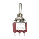 BADIKA Kippschalter 10 Teile/los MTS-113 perforieren Durchmesser 6 mm 1 selbst sperre 1 Reset 3 pin ON - Off - (ON) SPDT 3 positionen kippschalter