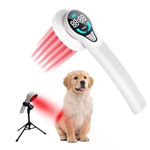 Cold Laser Therapy Device for Dogs – Infrared Red Light Therapy Device with Adjustable Stand, Portable Therapy Device for Pain Relief Arthritis, Spinal and Promote Blood Circulation