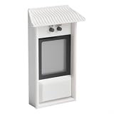 Termometro digitale per interni ed esterni, con cronologia della temperatura massima minima e display Fahrenheit, per serra e giardino, colore: bianco