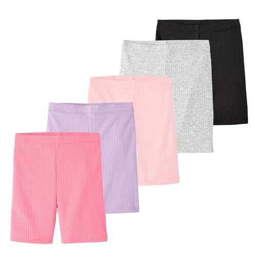 Image of Garanimals Baby & Toddler Girl Biker Shorts - Machine-Washable Kid's Clothes - Size 0-6T - 5 Pack
