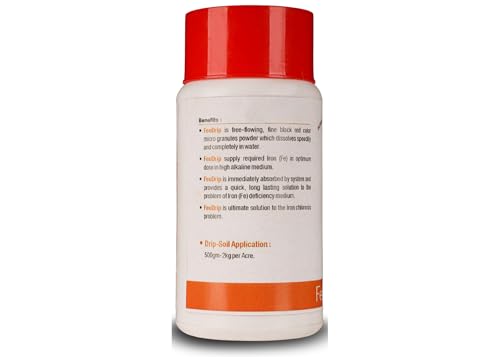 Image of Utkarsh FeeDrip - Fe 6% EDDHA Chelated (100% Water Soluble Chemical for Soil Application) (250 gm; Pack of 1)