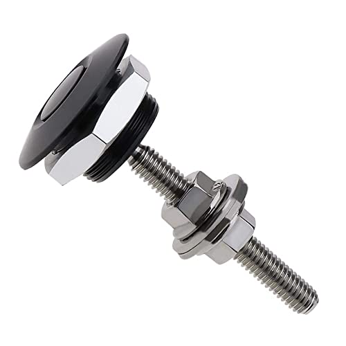 Quick Release Latch Lock Clip Push Button Bonnet Kit 1.25in/32mm Diameter Universal Aluminum Alloy Quick Latch Lock for Auto Car Bumper License Plate Hood or Various DIY(Black)