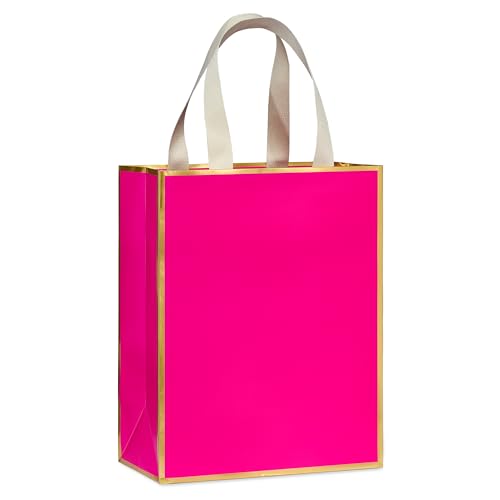 Image of Papyrus 13 inch Large Gift Bag (Pink and Gold) for Birthdays, Weddings, Anniversaries and All Occasions (1 Bag)