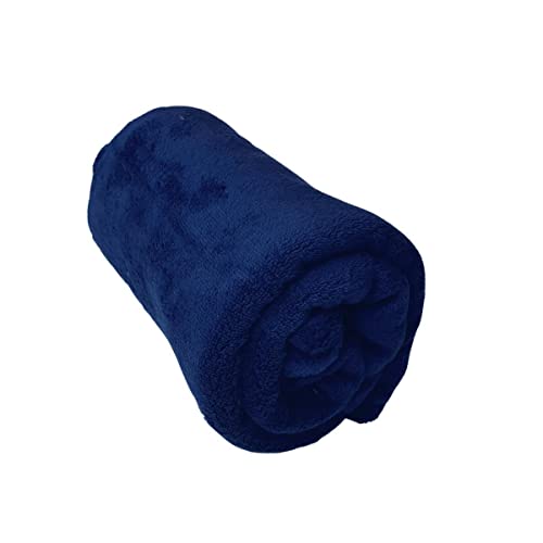 Manta Bebe De Micro Fibra Mantinha Hazime Azul Marinho
