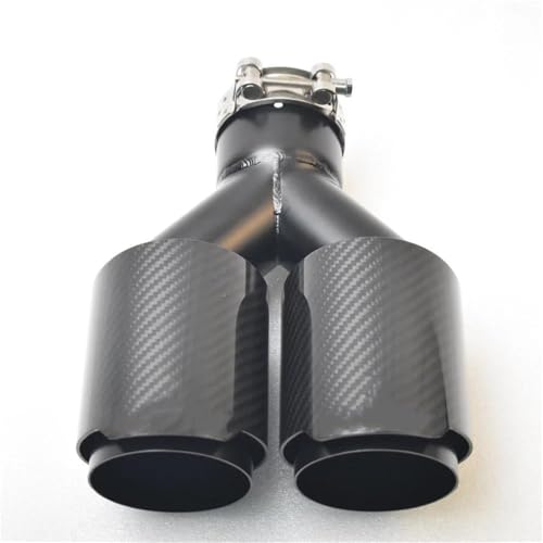 Boquilla decorativa universal para escape de coche que soluciona colas oxidadas con doble salida