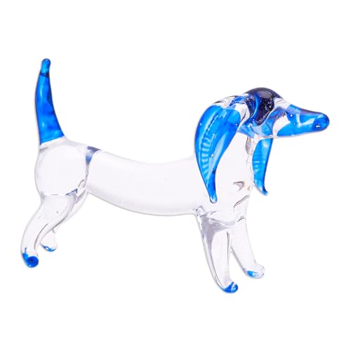 Figurine Teckel artisanale en verre soufflé fait main - 5