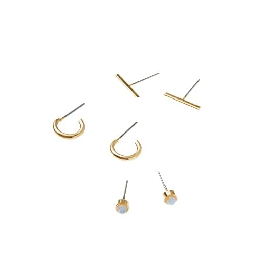 Scout Curated Wears - Scarlett Stud Trio- Gold/Opalite