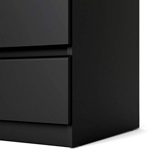 CRIADO NAIA PRETO 2 GAVETAS 40X50X50H