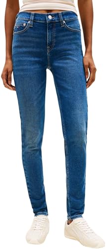 Tommy Jeans Damen Jeans Hose Nora Skinny Mid Rise Blau (Denim Dark) 31W/30L