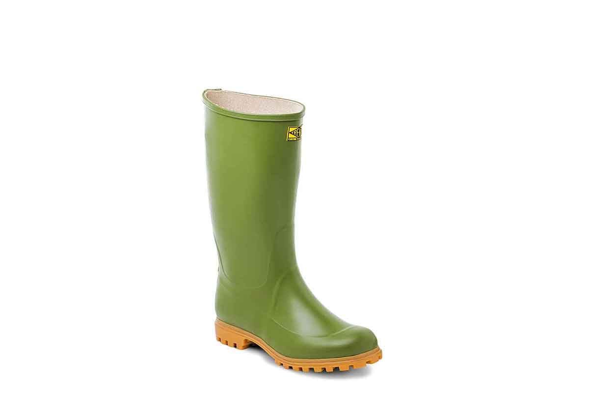 Trento Stivale Ginocchio Uomo Tomaia Gomma Fodera Cotone Suola C.A. Gomma Verde Articolo 37 (39)