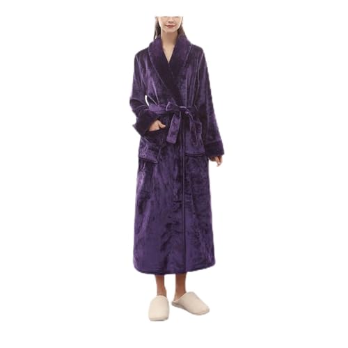 Bata de chal esponjosa para momentos de relax en casa ropa de dormir de franela suave unisex