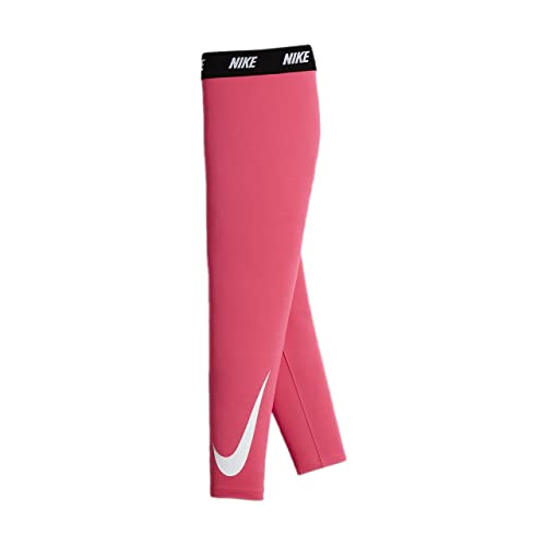 Dri-Fit Little Kids Leggings Size 4.0 Color Hyper Pink and White