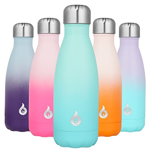 Image of BJPKPK 12oz Insulated Water Bottle Stainless Steel Water Bottles For Travel Keep Cold And Hot,Mint