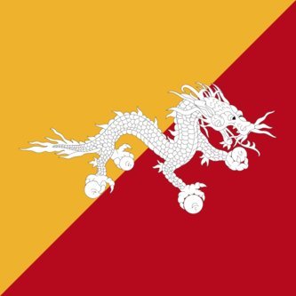 Drapeau XL Second Bhutan paysage de 2.16m² indéchirable pour grand vent