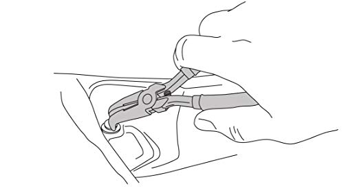 Image of Lisle 42880 Plastic Clip Removal Pliers, 80 Degree