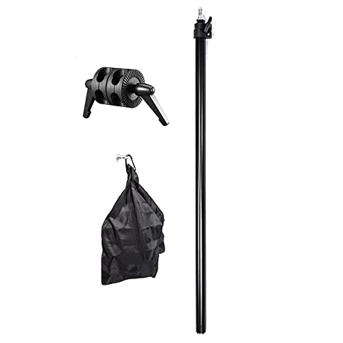 BOLLUMA Bras d'extension de Photographie 79-140cm avec Tête de Préhension Double et Sac de Sable, Bras de Flèche Trépied Bras en Alliage d'aluminium pour Support de Lumière, Boîte à Lumière