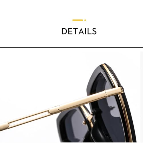 Luxury Fashion Oversized Sunglasses Retro Polygonal Sun Glasses Street Photography Outdoor Sun Proof Uv400 5