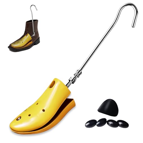 TYOPMU Boot Stretcher for Cowboy Boots 1 pack Adjustable Shoe Stretcher for Thick Feet Stretching Hiking Working Boots Instep Height for Sneakers Flat Shoes Boots for Mens size 7-10 Women 8-11