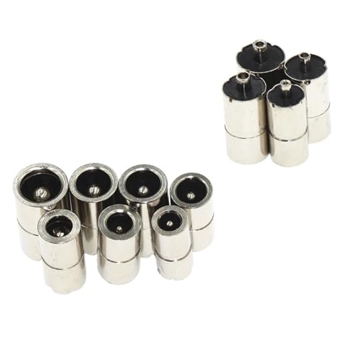 Conector Hembra de Cobre CC 5.5x2.1mm para Soldadura de Cables y Alimentación de Corriente Pack de 5 3