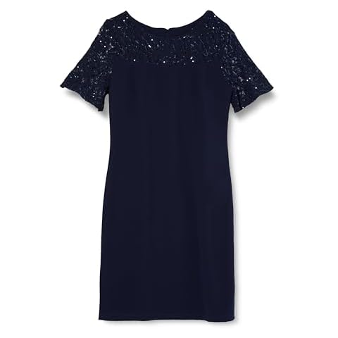 Gina Bacconi Navy Lace Cocktail Dress Cover