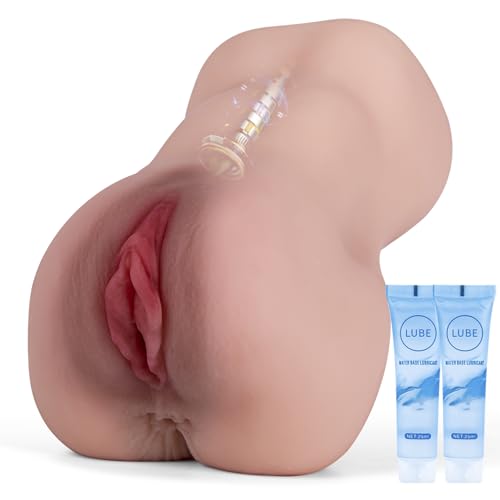 Automatic Male Masturbator Pussy Pump Sex Toy with 10 Vibration Patterns Modes Prostate Vibrator for Mens Self Pleasure Sexual Stimulation Featuring a Realistic Fake Pussy Anal