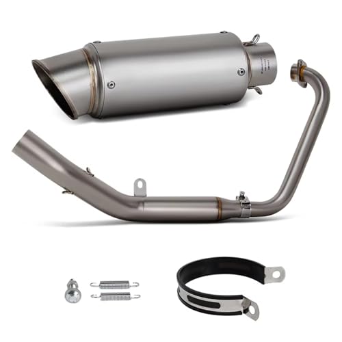 Pot d'échappement Zontes ZT125 U1 G1 ligne avant complète avec silencieux S1