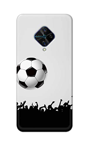 Image of Printed Hard Back Cover Case for Vivo S1 Pro Back Cover (Football Icon) -1302