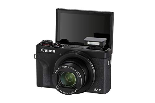 Canon PowerShot G7 X Mark III (Black) - Compact Digital Camera with 1-Inch Sensor & 4K Video - Perfect for Low Light & Travel - WiFi & Bluetooth Connectivity - Loved For Creating On The Go