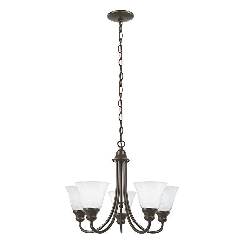 Sea Gull Lighting 35940-782 Windgate Chandelier Hanging Modern Fixture, Five - Light, Heirloom Bronze
