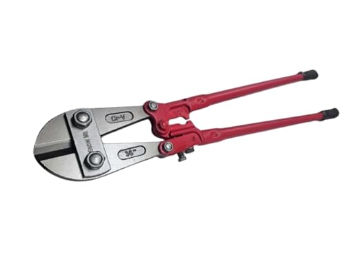36' Heavy-Duty Bolt Cutters — 36-inch Compound-Action Bolt Cutter with Forged Steel Jaws & Long Handles for Cutting Bolts, Chains, Padlocks & Wire Rope