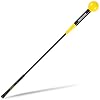 Golf Swing Trainer Aid - Golf Swing Training, Practice Warm-Up Stick for Strength,Rhythm, Flexibility, Tempo, and Balance Suit for Indoor & Outdoor (48 Inches, Yellow)