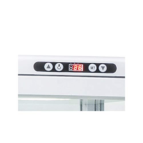 Vetrina refrigerata a 4 lati con vetro positivo bianco – 235 l – Cool Head –