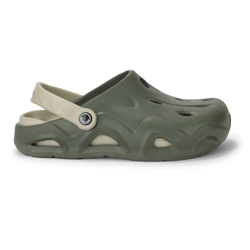 Image of Woodland Men's Black /Lgrey Eva Slides-UK-5 (EURO 39)