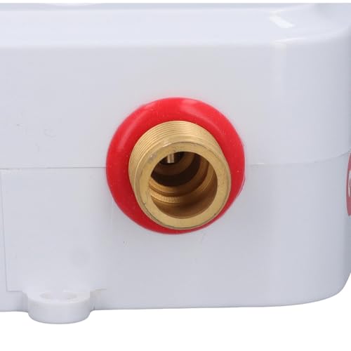 Marhynchus Mini Bojler, 1500 W 110 V Natychmiastowy Bojler Ciepłej Wody z Ekranem Dotykowym i Mosiężnymi Złączkami, do Kuchni, łazienki RV (Wtyczka UE 220 V)