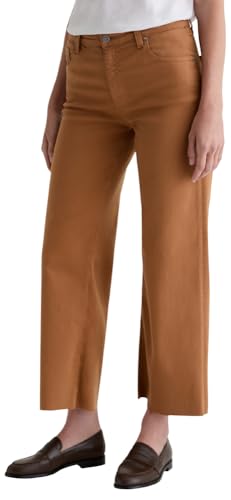 AG Women's Saige Mid Rise Wide Leg Crop4