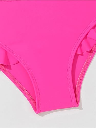 Big Girls 3 Pieces Bathing Suits Floral Short Sleeve Kimono Top Bikini Bra Top with Brief4