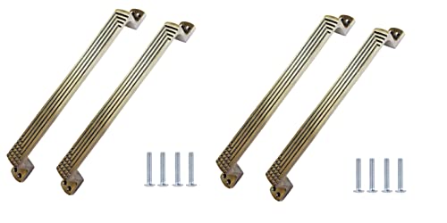 Image of GHAR DWAR Door Handle Cool Handles for Main Door Handle Door Handle Zinc Alloy (7 Inch) Main Door Handle Antique Finish Door Handles for Home and Office(Pack of 2 Pair)