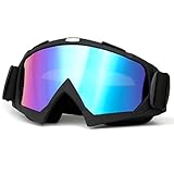 DriveNova Motocross Brille, Winddichte Staubdichte Motocross Brille, MTB Brille Dirt Bike ATV Crossbrille UV Skibrille Motorradbrillen für Herren Damen Jugend