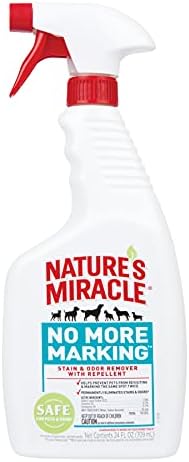 Nature’s Miracle No More Marking Stain And Odor Remover With Repellent 24 Ounces, Helps Discourage Repetitive Pet Marking Nature’s Miracle No More Marking Stain And Odor Remover With Repellent 24 Ounces, Helps Discourage Repetitive Pet Marking