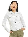 98% Coton, 2% Lyocell ONLY Onltia Life Jacket BB Col Bex168a Noos Veste en Jean, Blanc (White White), 42 (Taille Fabricant: 40.0) Femme