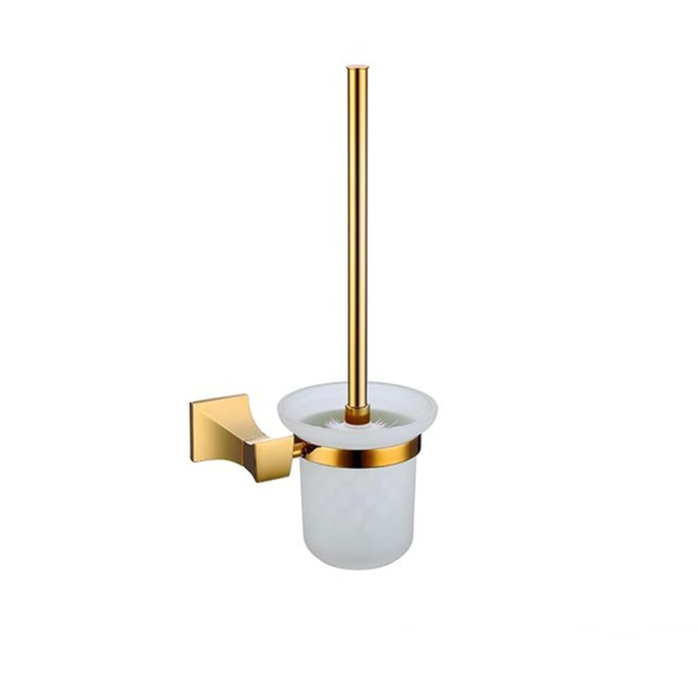 Or Brillant Accessoires de Salle de Bain: Set de Luxe en Laiton Doré avec Porte-Serviettes Mural