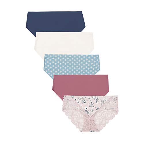 Image of Lucky Brand Women's Underwear - 5 Pack Microfiber Hipster Briefs (S-XL)