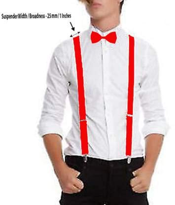 RR DESIGN suspenders for boys, kids,men and women (red, large men size) - Image 8 thumbnail