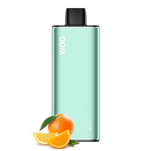 電子タバコ 使い捨て VAPE 16000回吸引可能 ベイプ ベイぷ本体 電子シーシャ 大容量 爆煙 禁煙グッズ パイポ 水蒸気タバコ 電子たばこ Type-C充電可能 ビタミン入り ニコチンゼロ オレンジ