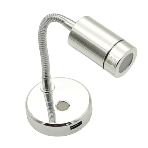 ARTIBETTER Led Reading Light Socket Rv Lamp Silver Multifunctional Lighting Tool Low Power Consumption