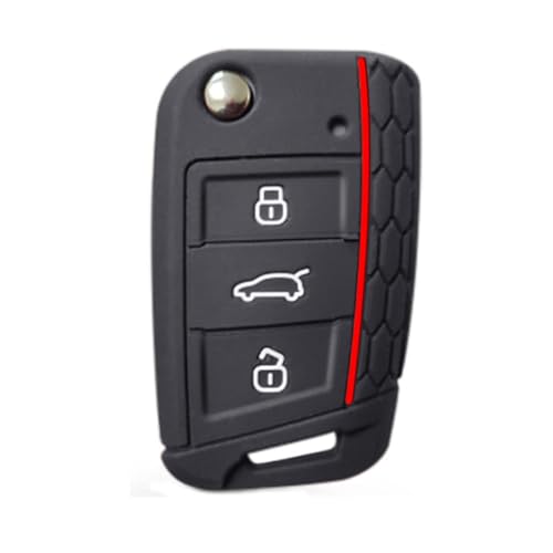 Etui de clé voiture en silicone antichoc pour Seat Ibiza Leon et Ateca