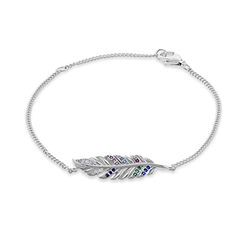 Collar de plata de ley multicolor con circonitas el regalo ideal de mujer